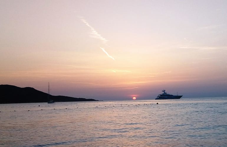 Boat cruise in the Gulf of Saint-Florent, Corsica