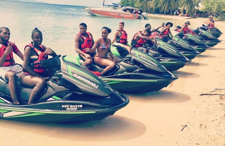 Jet ski excursions in Le Gosier, in Guadeloupe