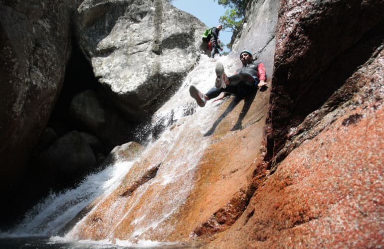 Initiation Canyon of Pulischellu in Bavella, Corsica