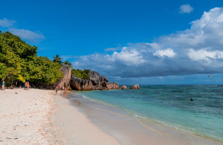 Guided Tour of Praslin and La Digue from Mahé, Seychelles