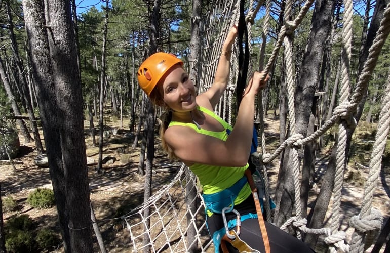 Klettersteig des Ospédale bei Porto-Vecchio, Korsika