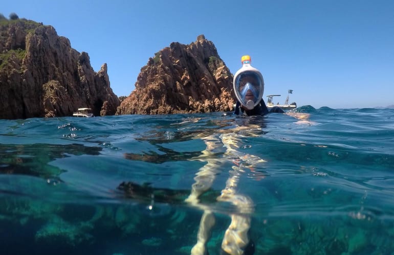 Snorkeling excursion in the bay of Cargèse, Corsica