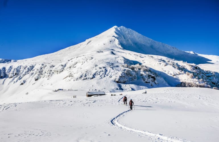 Randonnée en raquettes sur les sommets du Lioran, Massif du Cantal