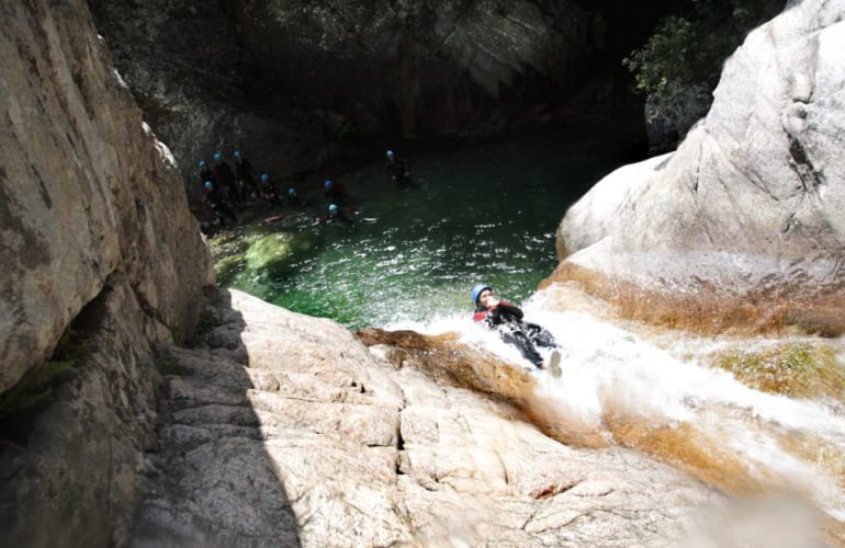 Initiation Canyon of Pulischellu in Bavella, Corsica