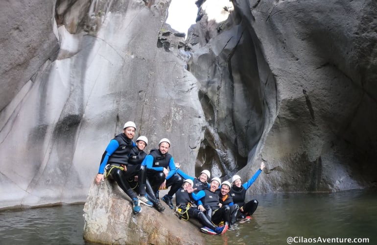 Canyon of Fleurs Jaunes in Cirque de Cilaos, Reunion Island