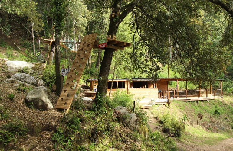 Canopy tour in Moca Croce, near Propriano in Corsica