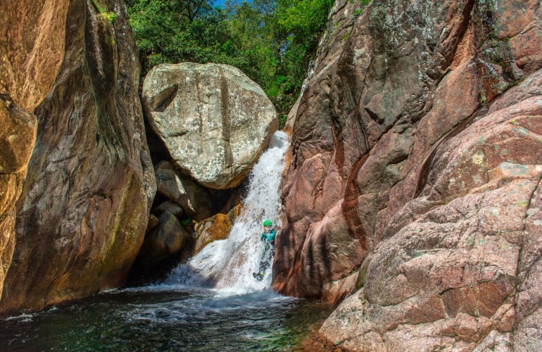 Initiation Canyon of Pulischellu in Bavella, Corsica