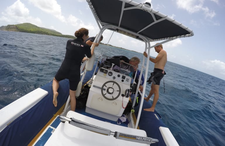 Primera inmersión en La Désirade, Guadalupe
