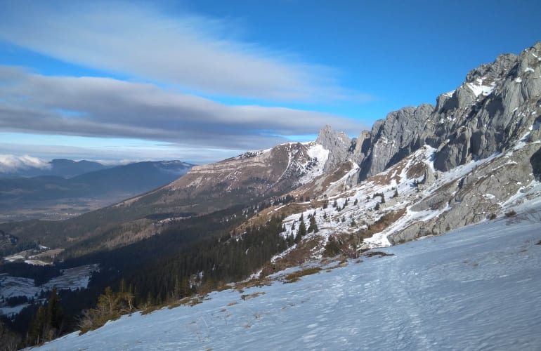 Randonnée découverte en raquettes à neige dans le Parc naturel régional du Vercors, près de Grenoble