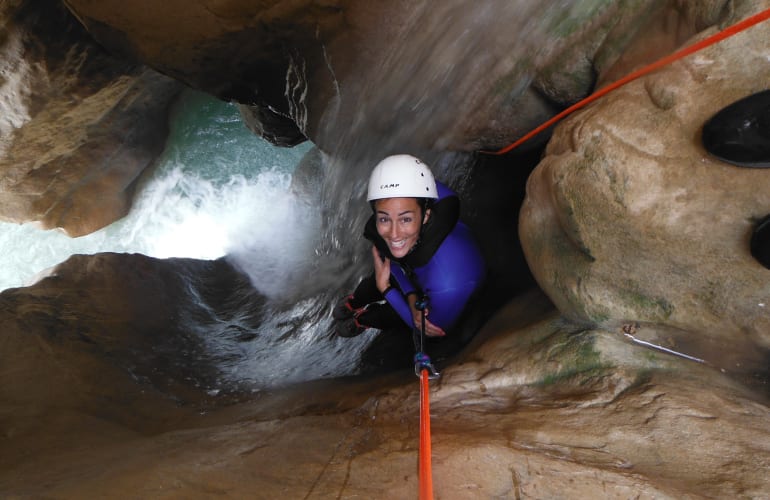 Descente canyoning de la Clue du Riolan près de Nice