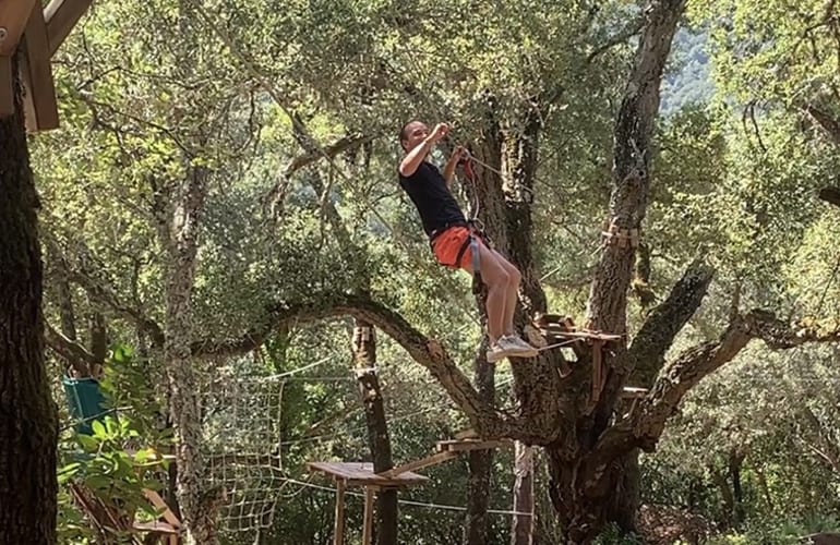 Canopy Tour in Moca Croce, in der Nähe von Propriano auf Korsika