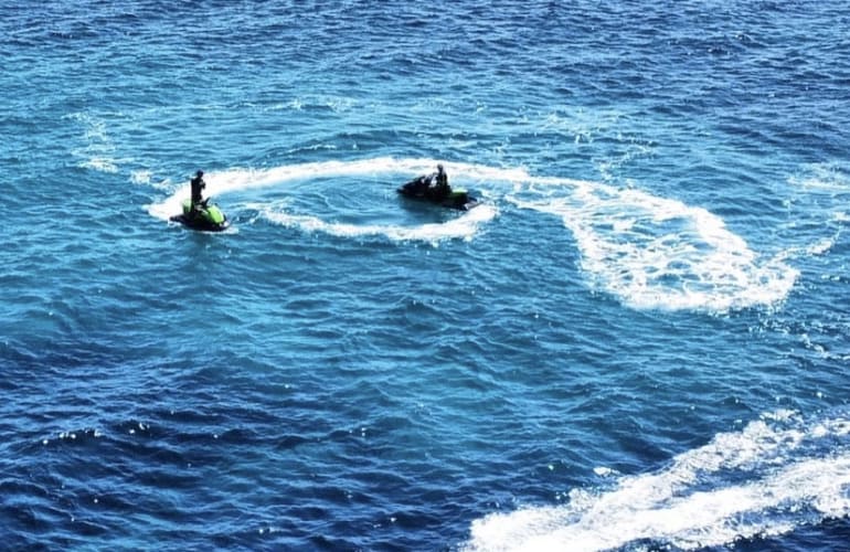 Jetsurfen am Palombaggia-Strand, Porto-Vecchio