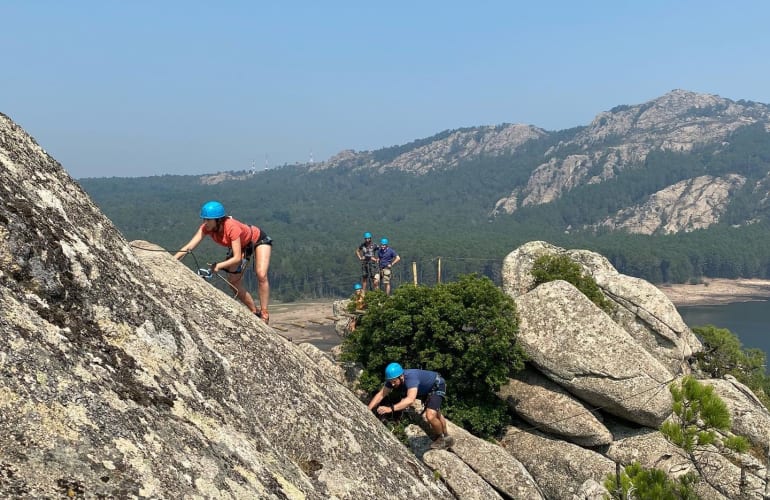 Klettersteig des Ospédale bei Porto-Vecchio, Korsika