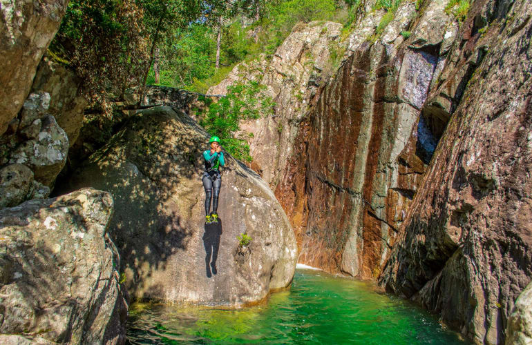 Initiation Canyon of Pulischellu in Bavella, Corsica