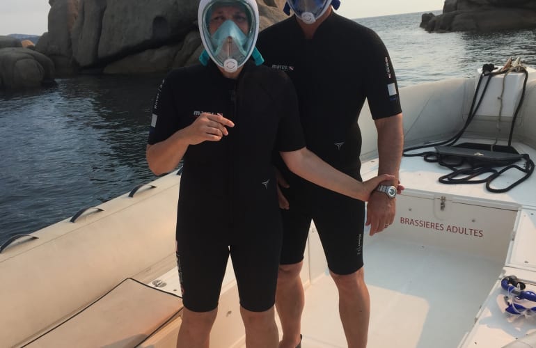 Schnorchelausflug in der Bucht von Cargèse, Korsika