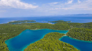 Mljet National Park from above