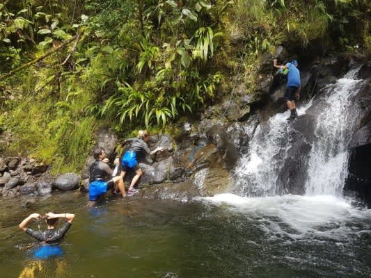 Canyoning in Tahiti