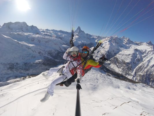 Gleitschirmfliegen in Zermatt