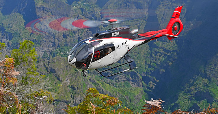 Survol complet de La Réunion en hélicoptère