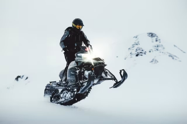 Snowmobiling in Gullfoss