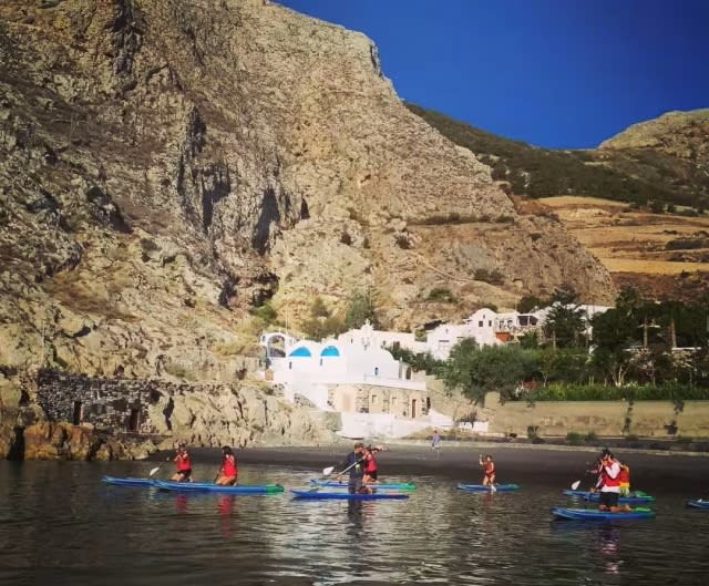 SUP à Santorin