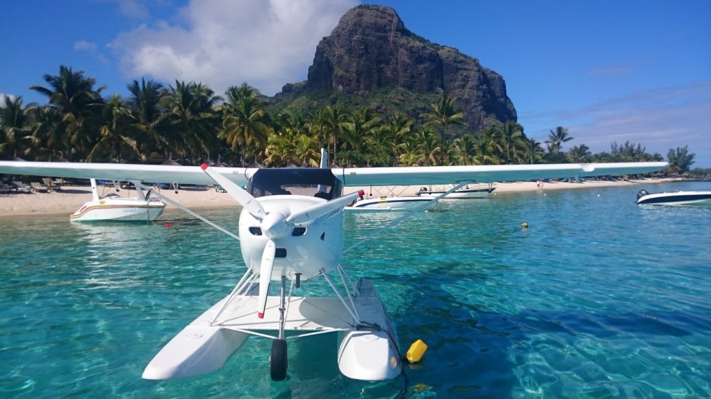 Vol en hydravion au-dessus de l'Île Maurice