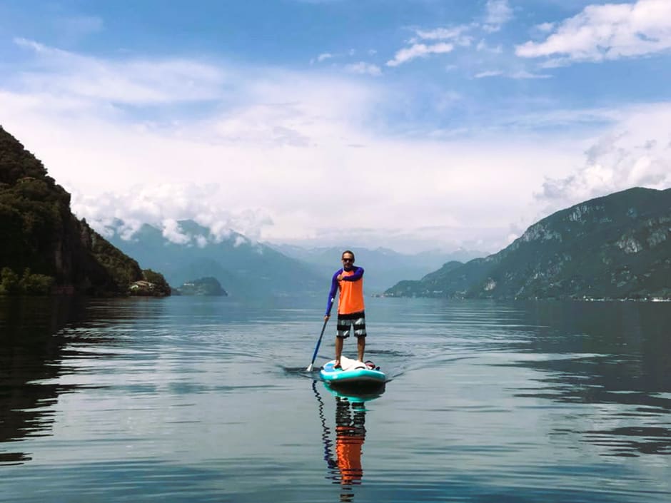 Stand up Paddling on Lake Como