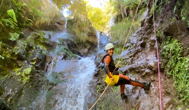Canyoning à Madère : Canyon vert dans la vallée cachée