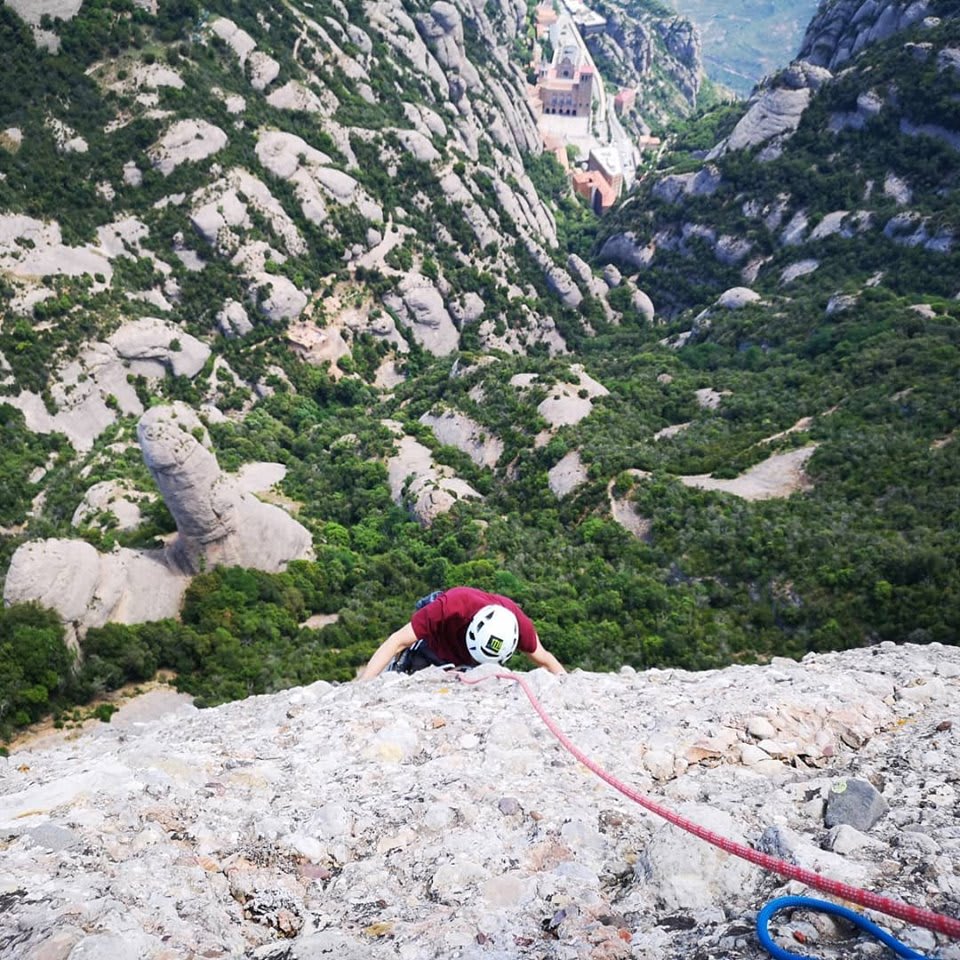 Via Ferrata Canal de las Damas en Montserrat