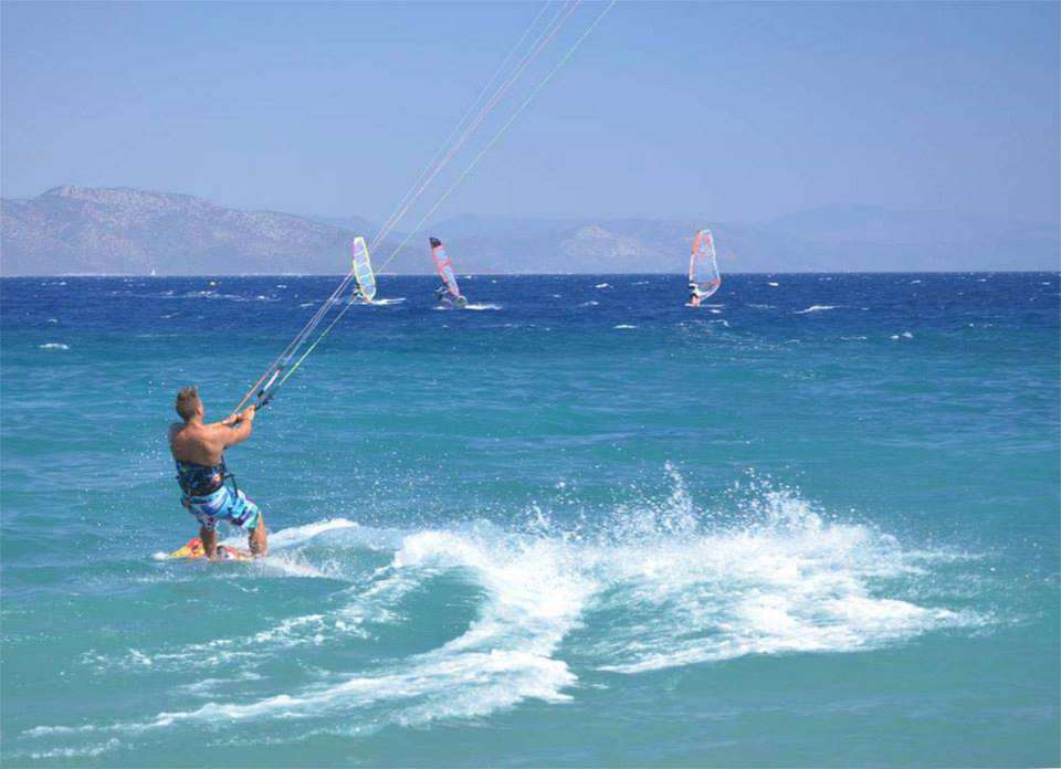 Kitesurfen auf Kos, Griechenland