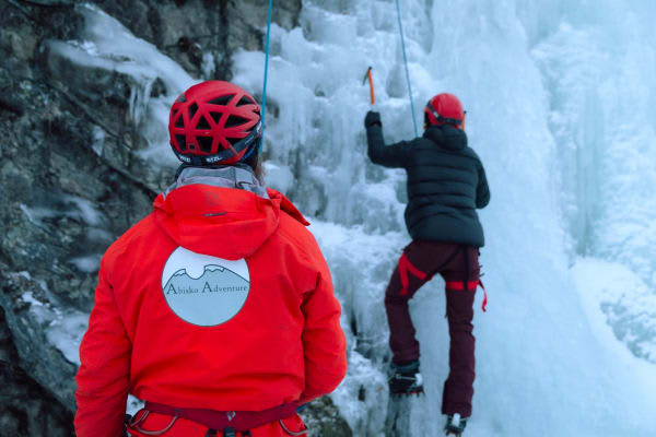 Ice climbing for beginners from Abisko