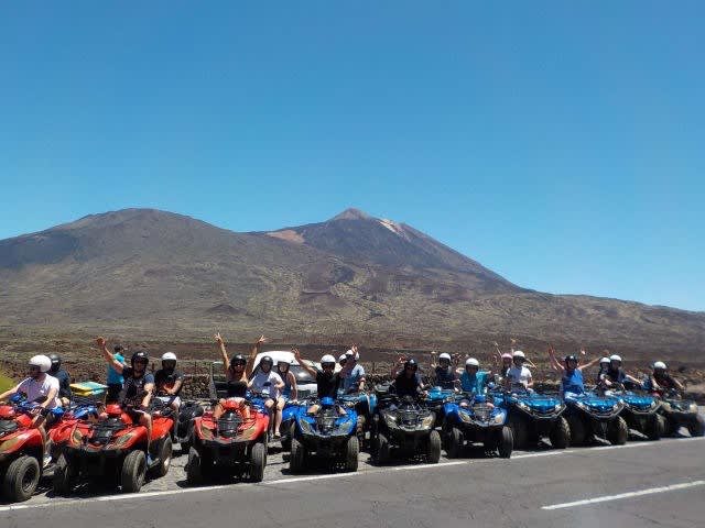 Quad in front of mountain