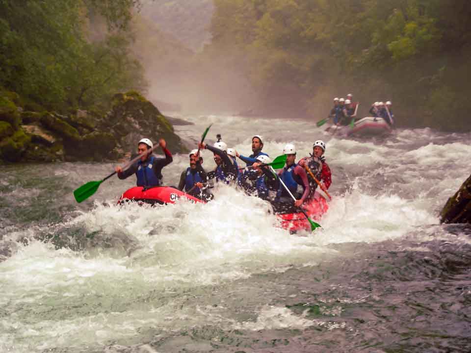 Rafting excursion at Deva River from Unquera, Picos de Europa