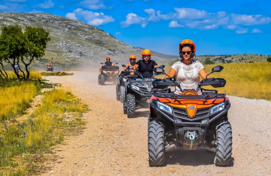 Guided quad bike excursion in the mountains from Split