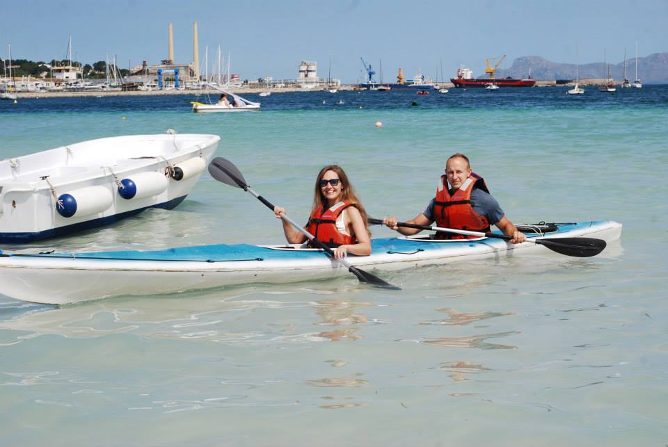 Kayak rental in Playa de Alcudia, Majorca