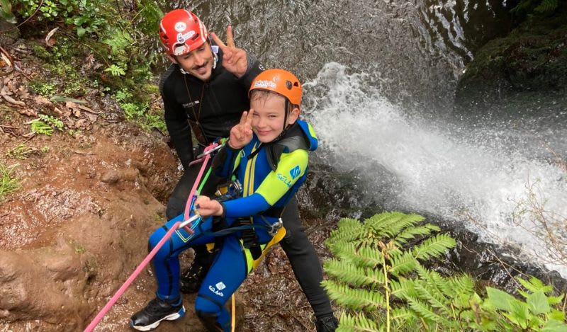 Canyoning à Madère : Canyon vert dans la vallée cachée