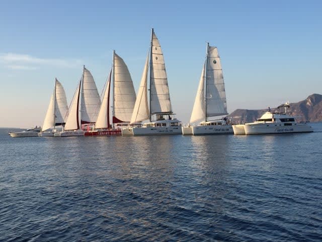 Boats on the ocean