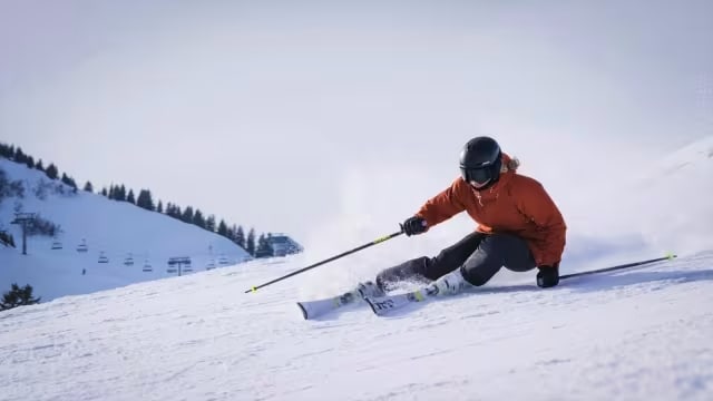 Skiing in the Andorran mountains