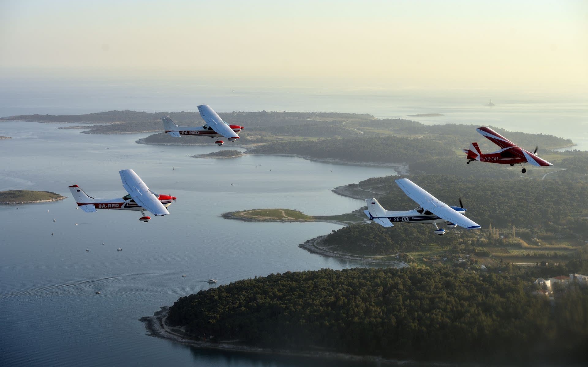 Scenic Flight over Southern Istria from Medulin