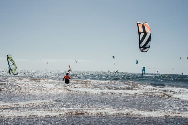 Kite surfing