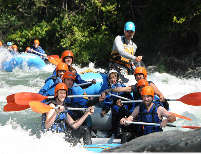 Descente en rafting à la rivière Noguera Pallaresa