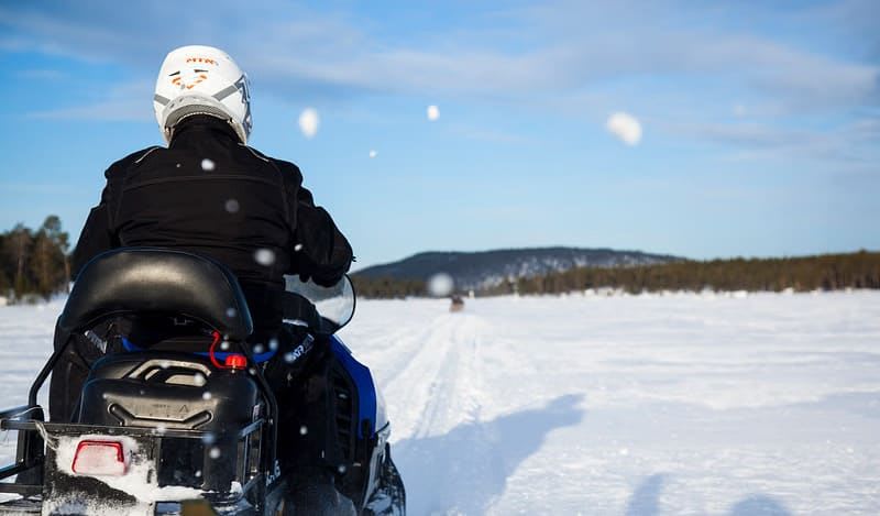 Snowmobile Safari and Reindeer Experience at Lake Inari from Ivalo