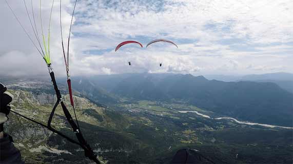 parapente tandem à Bovec