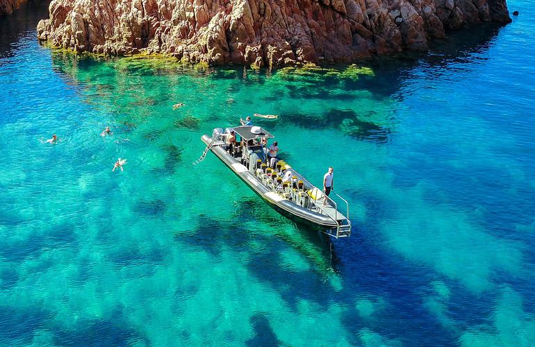 Boat trip to Cala Di Cupabia, departure from Ajaccio or Porticcio
