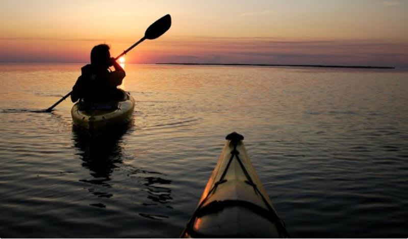 Sea Kayak Rental in the Kabeljous Lagoon at Jeffreys Bay