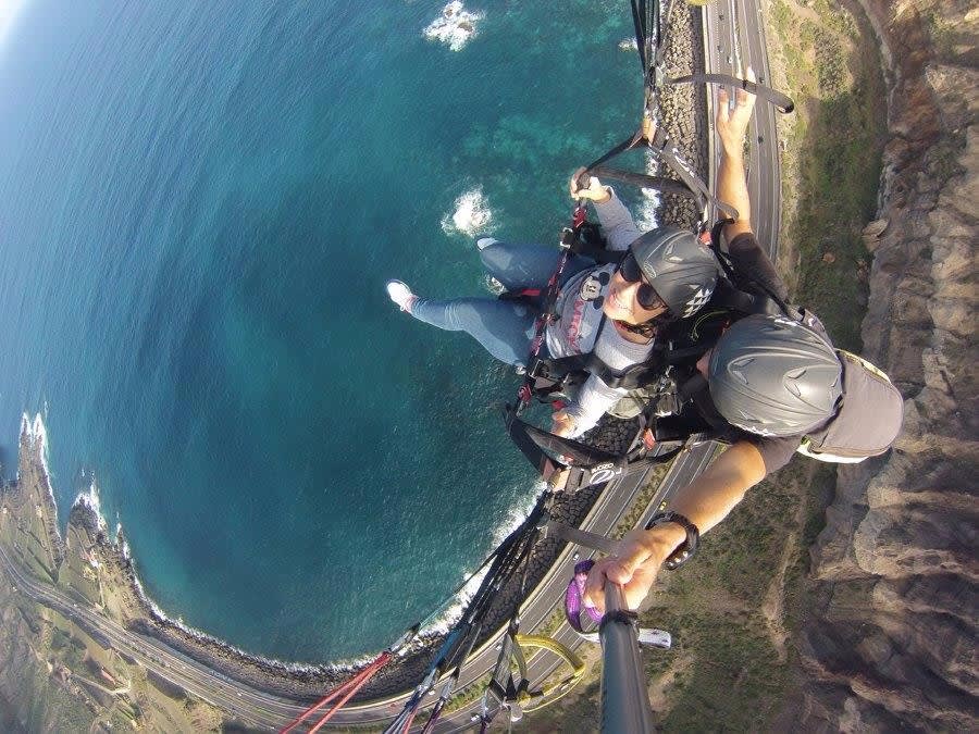 Tandem paragliding in the Canary Islands