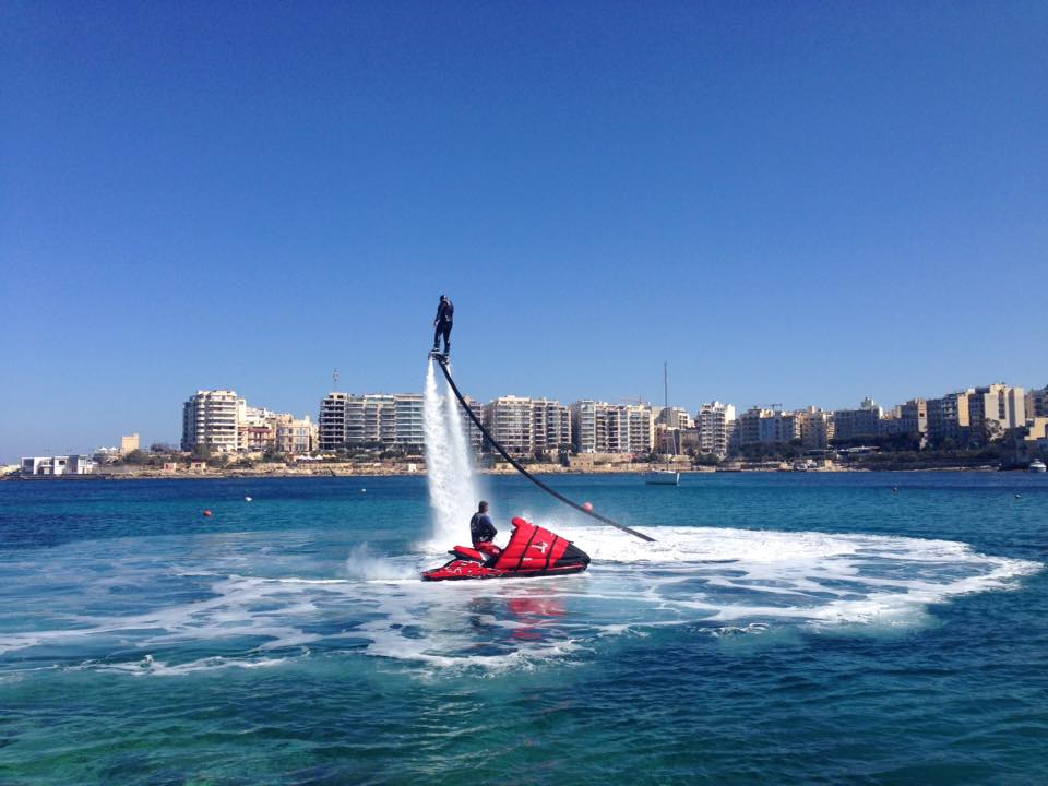 Flyboarding in Malta