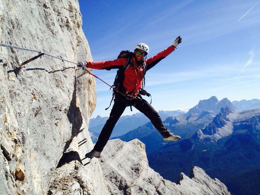 Via Ferrata Ra Pegna pour débutants dans les Dolomites, Cortina d'Ampezzo