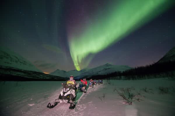 Snowmobiling in Tromso