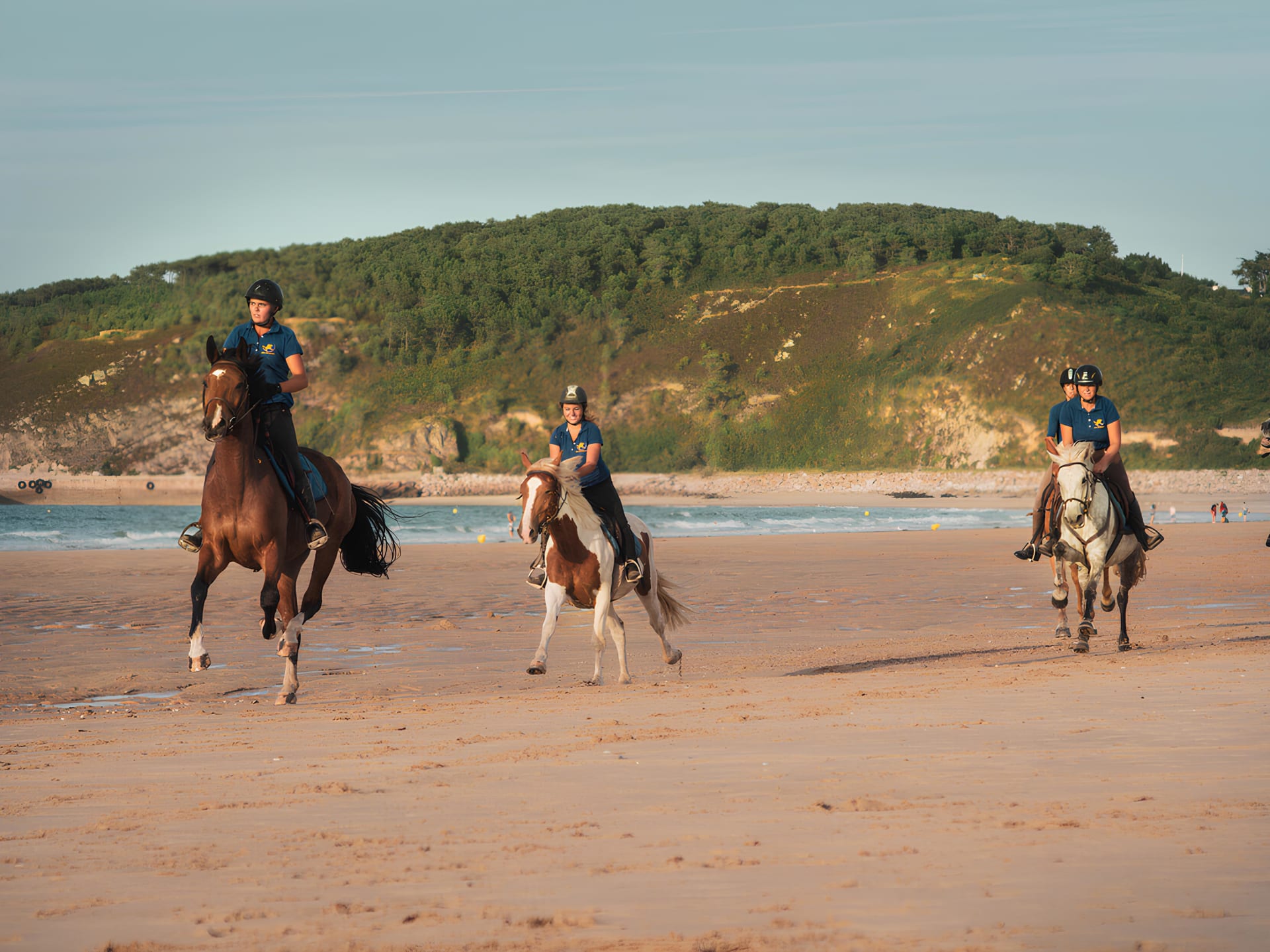 Balade à cheval sur la plage entre le Cap d'Erquy et le Cap Fréhel